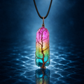 Water Element Tree of Life pendant on black cord